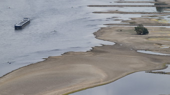 Niedrigwasser im Rhein offenbart mehrere Hundert Kilo Munitionsreste