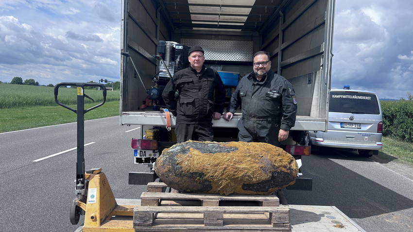 Bombe bei Wiesbaden entschärft: A66 wieder frei
