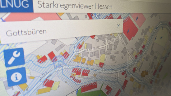 Hochwasser-Gefahr in Hessen: Starkregenviewer zeigt Risiko-Gebiete