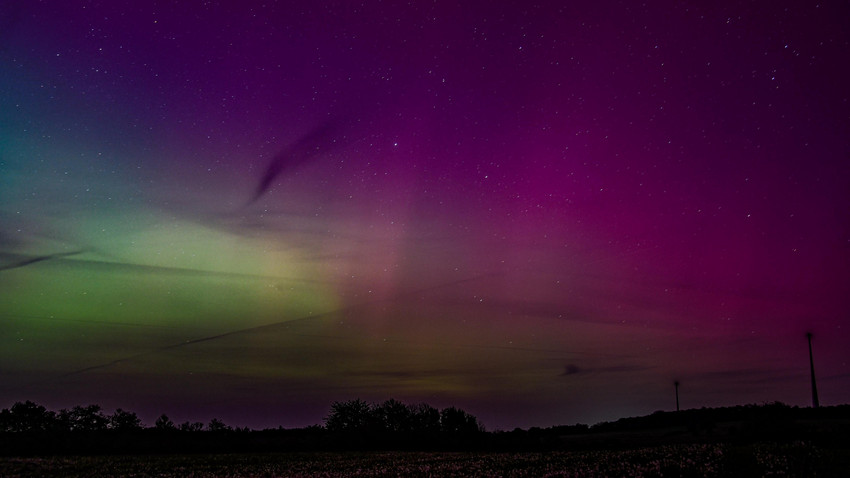 In ganz Hessen: Polarlichter am Himmel zu sehen