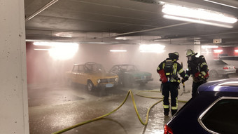 Tiefgaragen-Brand in Wiesbaden: Jugendliche sollen Feuer gelegt haben