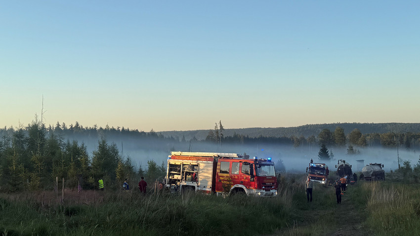 Waldbrand-Alarm im Reinhardswald im Landkreis Kassel