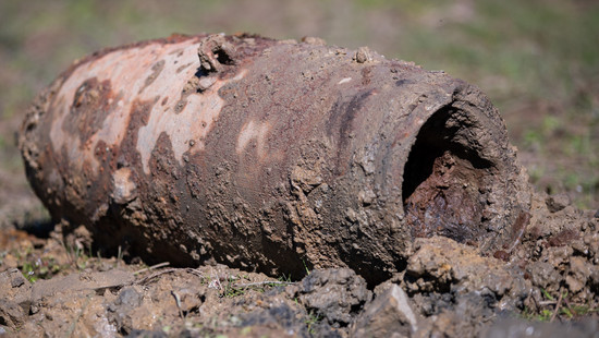 Weltkriegsbombe auf Baustelle in Gewerbegebiet in Erlensee gefunden