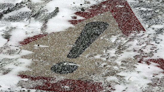 Jede Menge Schnee in Hessen: Staus und Schulausfälle
