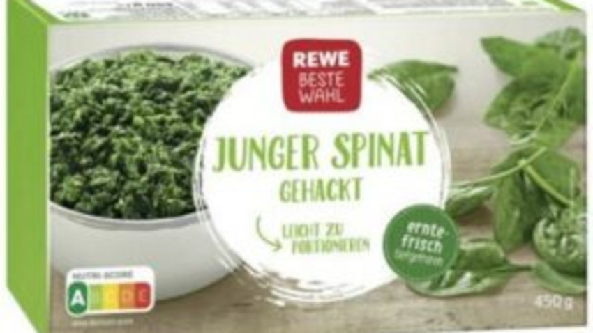 Verdacht auf Metallspäne - Rewe-Tiefkühlspinat zurückgerufen