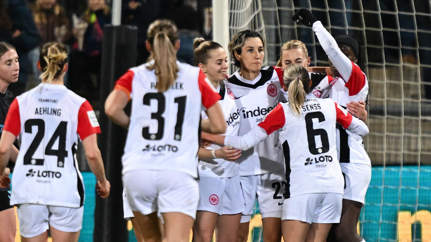 Frauen-Fußball-Bundesliga: Eintracht Frankfurt gewinnt gegen Potsdam