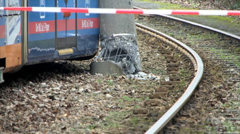 Straßenbahn zwischen Leimen und Heidelberg entgleist