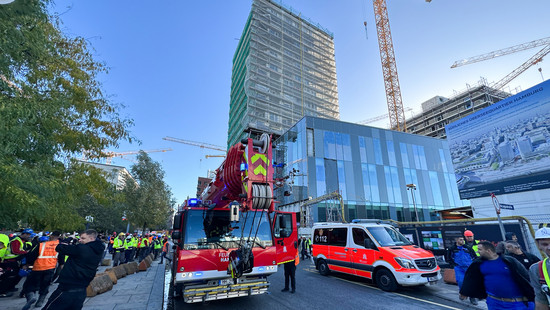 Gerüsteinsturz auf Hamburger Baustelle - Vier Arbeiter sterben