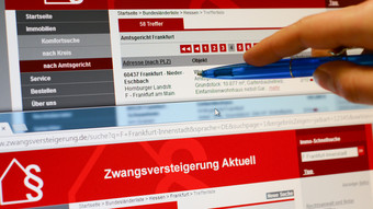 Mehr Zwangsversteigerungen in Hessen im Jahr 2023