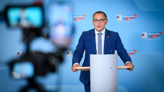Nach Vorfall bei Veranstaltung: AfD-Chef nicht mehr im Krankenhaus
