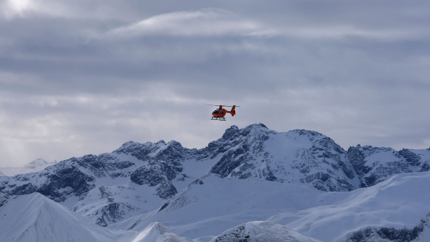 Hubschrauber rettet in den Alpen Wanderer aus Unterfranken