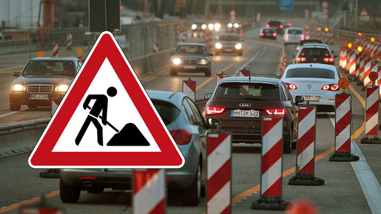A60: Baustelle am Rüsselsheimer Dreieck noch bis Juni