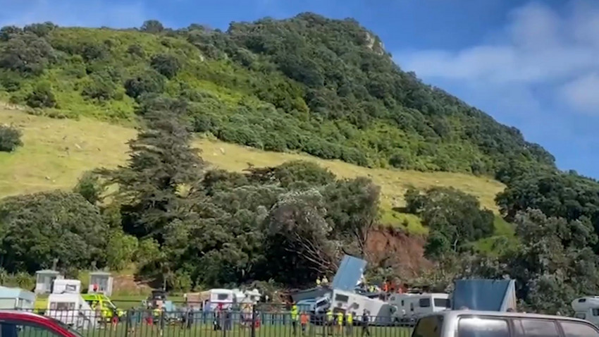 Erdrutsch auf Campingplatz in Neuseeland - mehrere Vermisste