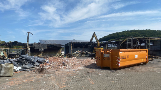 Nach Großbrand: Fischmarkt Krauß Schrecksbach will im Frühjahr öffnen