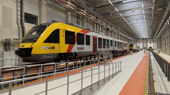 HLB eröffnet neue große Regionalzug-Werkstatt in Butzbach