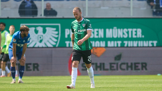 Münster steigt nach 1:1-Remis gegen Darmstadt aus 2. Liga ab