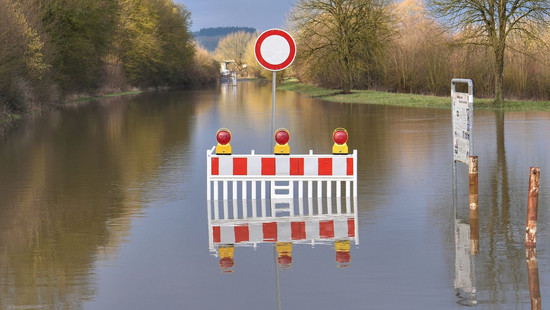 Hochwasser in Hessen: Höhere Pegel durch Regen und Tauwetter