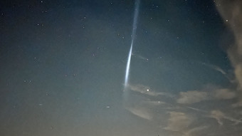 Ungewöhnlich großer Lichtstreifen am Himmel - Rätsel gelöst