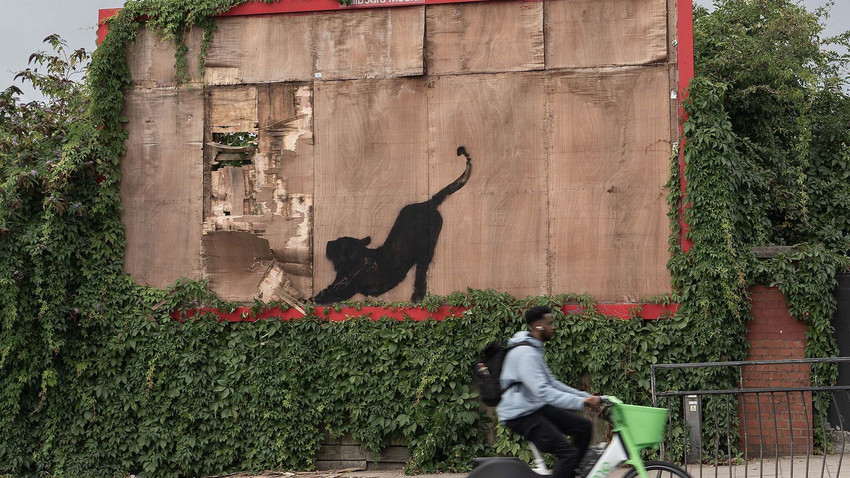 Beisterung über Banksy's Zoo - Tierische Street-Art-Serie in London