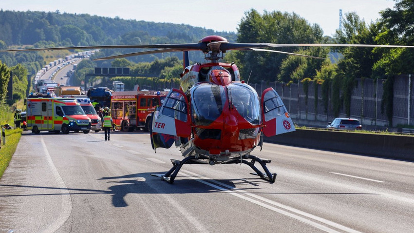 LKW-Unfall bei Grünberg: A 5 Richtung Frankfurt stundenlang gesperrt
