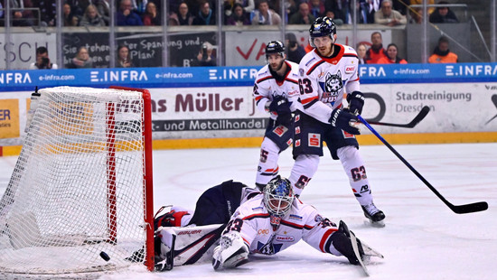 Eishockey-Playoff-Halbfinal-Serie: Sieg für Kassel Huskies