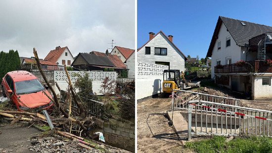 Gottsbüren einen Monat nach dem Hochwasser
