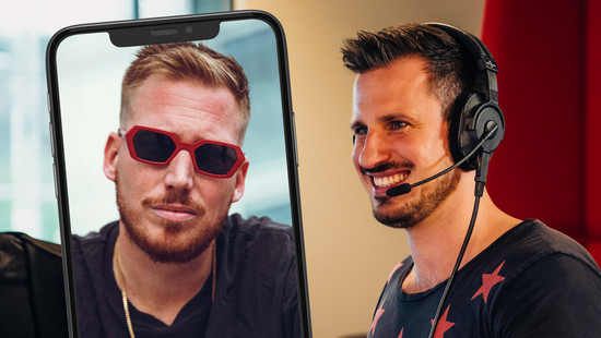 hugel im facetime-interview bei planet