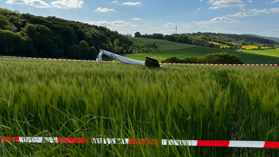 Segelflugzeug bei Bad Wildungen abgestürzt - 59-jähriger Pilot tot