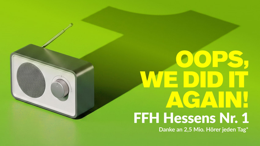 HIT RADIO FFH seit 36 Jahren Hessens Nr. 1