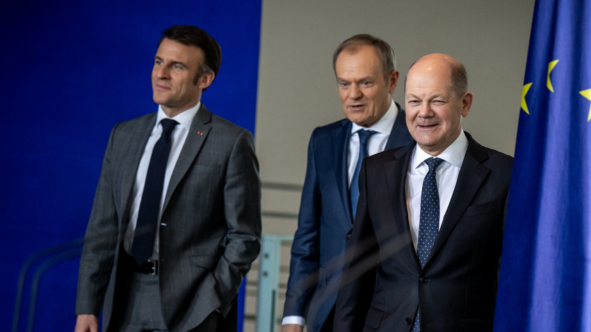 Deutschland, Frankreich und Polen: Einigkeit bei Ukraine-Politik