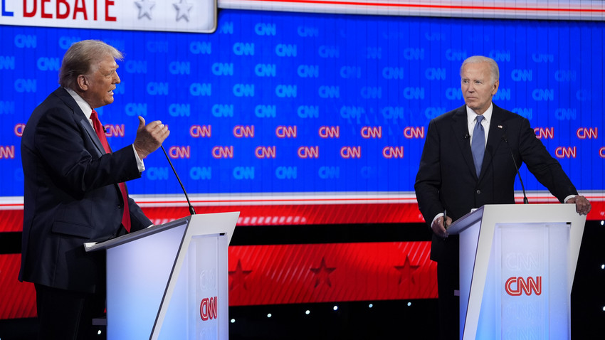 Trump und Biden liefern sich Schlagabtausch im ersten TV-Duell
