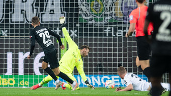 Eintracht Frankfurt gewinnt gegen Borussia Mönchengladbach