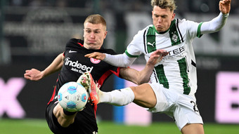 Drittes Liga-Remis in Serie: Eintracht spielt 1:1 in Gladbach