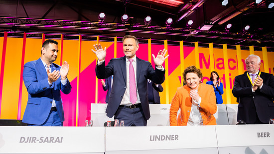 Lindner als FDP-Vorsitzender wiedergewählt