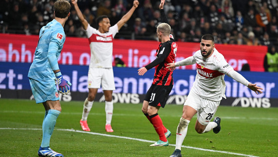 Eintracht Frankfurt verliert Topspiel gegen VfB Stuttgart mit 1:2