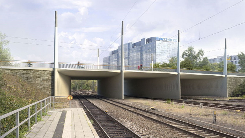 Baustelle Brücke Rheinstraße in Darmstadt: Das kommt auf Autofahrer zu