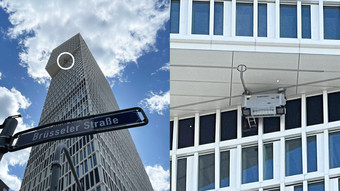 Feuerwehr-Einsatz in Frankfurt: Arbeiter aus Gondel befreit