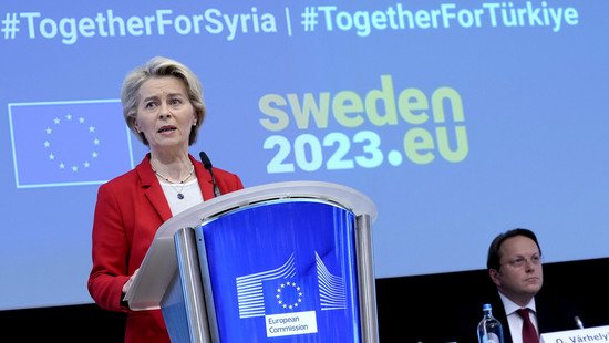 Geberkonferenz sammelt sieben Milliarden Euro für Türkei und Syrien