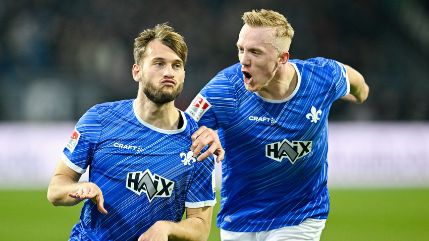 Befreiungsschlag für die Lilien: Darmstadt schlägt Karlsruhe mit 3:0