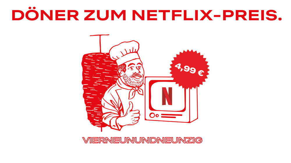 Jetzt einen Monat Döner-Flatrate und Netflix-Abo gewinnen
