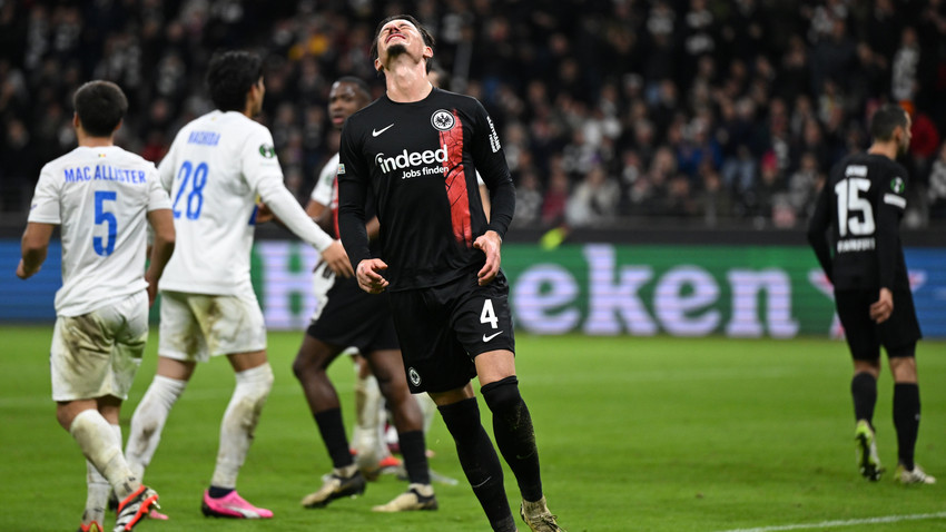 Conference-League-Aus: Eintracht unterliegt Saint-Gilloise 1:2