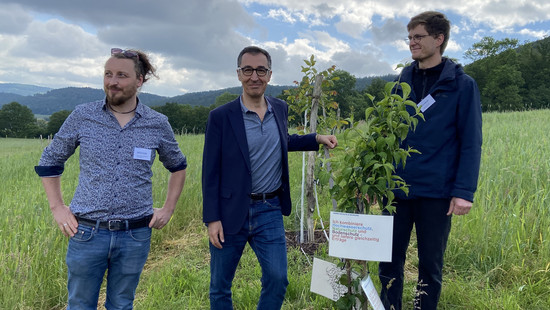 Pionier-Projekt in Eschwege: Cem Özdemir besucht Agroforst-Anbau