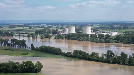 Hochwasser 2024 in Hessen: AKW Biblis am Rhein teilweise überflutet