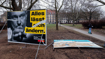 Sorge wegen zerstörter Wahlplakate: "Schlimmer als letztes Mal"