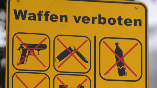Ab Montag gibt es in Kassel eine Waffentrageverbotszone