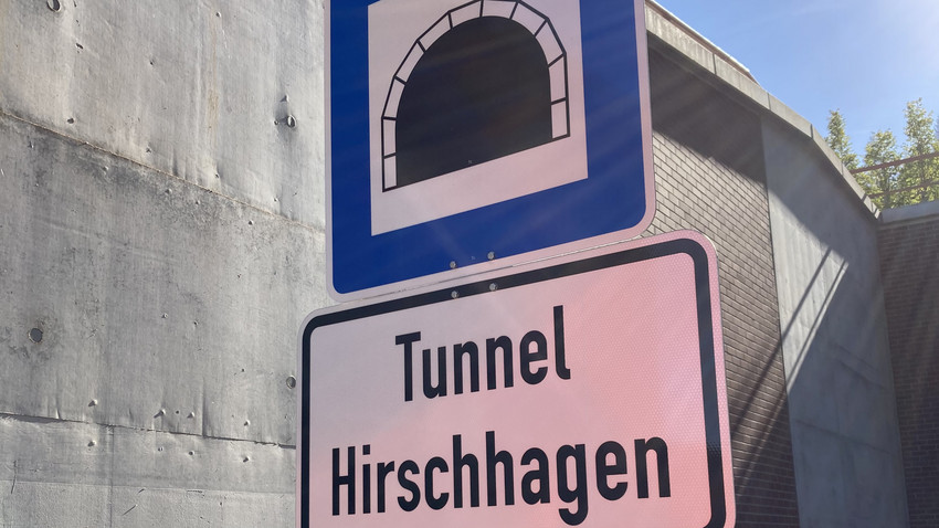A44-Tunnel Hirschhagen: Tunnel ist wieder frei