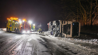 Wintersturmtief Elli sorgt für glatte Straßen in Hessen