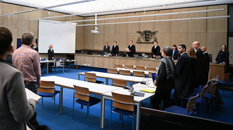 Tödlicher Einsatz in Mannheim: Prozess gegen zwei Polizisten gestartet