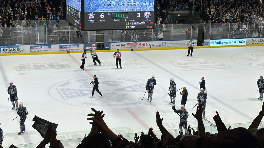 DEL2 Halbfinale: Bad Nauheim vergibt ersten Matchball in Kassel