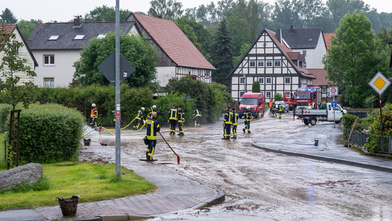 Unwetter am Wochenende kaum Auswirkungen in Hessen